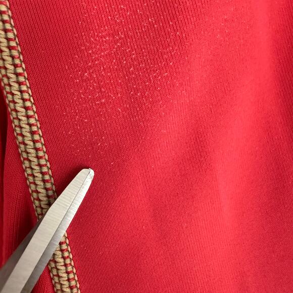 NRS Mens Rashguard Hydrosilk LS UV Protection Red/Beige Outdoor Shirt Medium - Picture 7 of 13